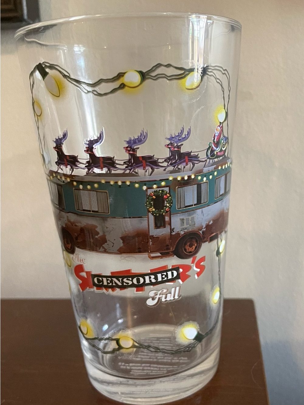Christmas Vacation Holiday Camper Glass Tumbler
